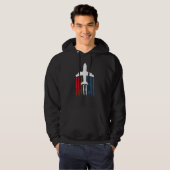 Amerikanische Flagge 747 Jumbo-Jet 4. Juli Hoodie (Vorne ganz)