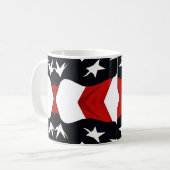 Amerikanische Flagge Abstrakt Kaffeetasse (Vorderseite Links)