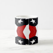 Amerikanische Flagge Abstrakt Kaffeetasse (Mittel)