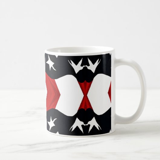 Amerikanische Flagge Abstrakt Kaffeetasse (Rechts)