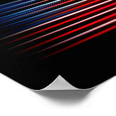 Amerikanische Flagge Abstrakt Poster (Ecke)