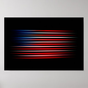 Amerikanische Flagge Abstrakt Poster