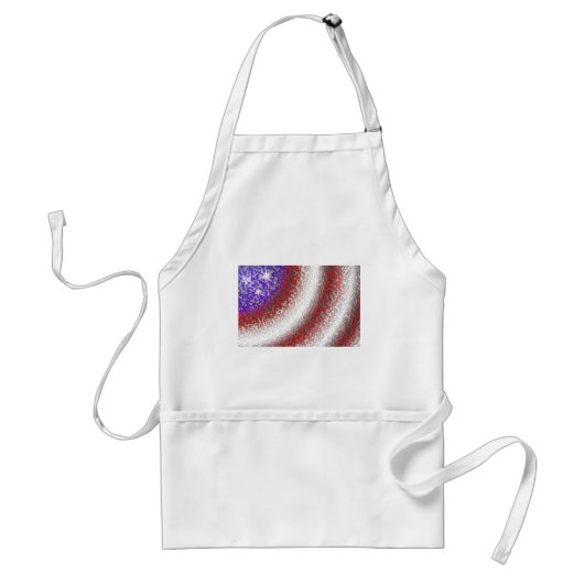 Amerikanische Flagge Abstrakt Schürze (Vorne)