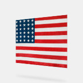 Amerikanische Flagge Acrylschild (Winkel)
