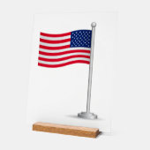 amerikanische Flagge Acrylschild (Winkel)
