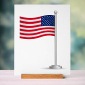 amerikanische Flagge Acrylschild (Neutral)