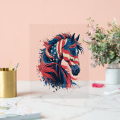 Amerikanische Flagge Acrylschild (Hochzeit)
