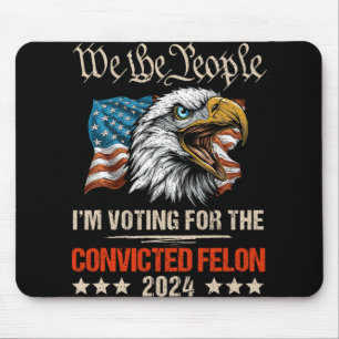 Amerikanische Flagge Adler Trump Wir das Volk Wähl Mousepad