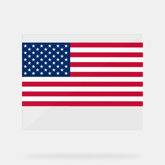 Amerikanische Flagge - Akrylus Acrylschild (Vorderseite)