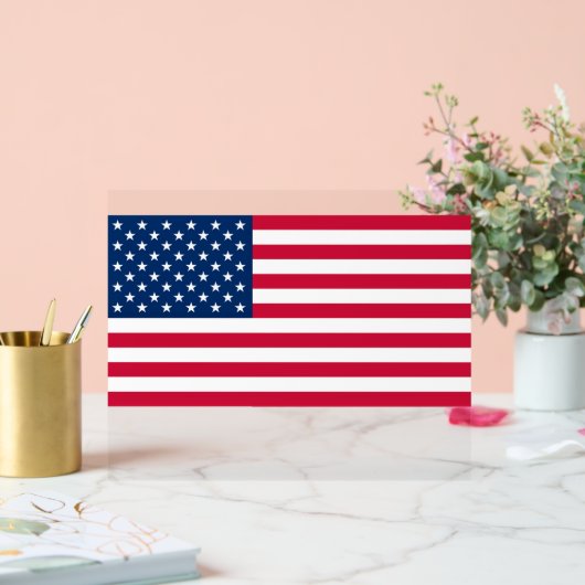 Amerikanische Flagge - Akrylus Acrylschild (Hochzeit)
