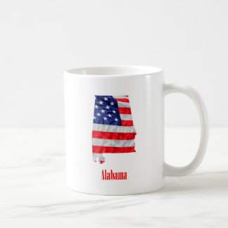 Amerikanische Flagge Alabama Vereinigte Staaten Kaffeetasse