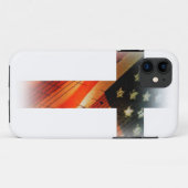 Amerikanische Flagge als Kreuz Case-Mate iPhone Hülle (Rückseite (Horizontal))