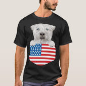 Amerikanische Flagge als weich überzogener Riesenh T-Shirt (Vorderseite)