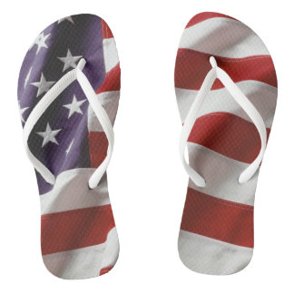 Amerikanische Flagge - alter Ruhm Badesandalen