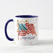 Amerikanische Flagge, alter Ruhm Tasse (Links)
