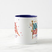 Amerikanische Flagge, alter Ruhm Tasse (Zentrum)