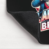 Amerikanische Flagge am 4. Juli Mousepad (Ecke)