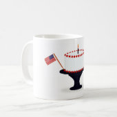 Amerikanische Flagge Amerikanische Unabhängigkeits Kaffeetasse (Vorderseite Links)