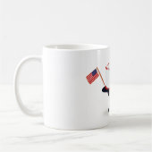 Amerikanische Flagge Amerikanische Unabhängigkeits Kaffeetasse (Links)