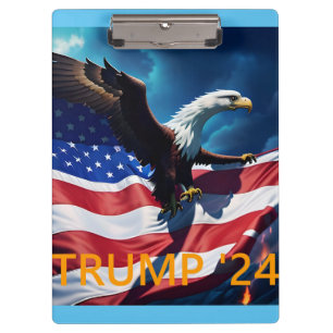 Amerikanische Flagge Amerikanischer Adler TRUMP 20 Klemmbrett