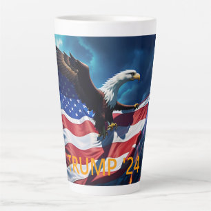 Amerikanische Flagge Amerikanischer Adler TRUMP 20 Milchtasse