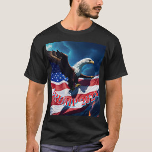 Amerikanische Flagge Amerikanischer Adler TRUMP 20 T-Shirt