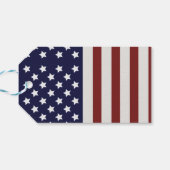 Amerikanische Flagge - amerikanisches Muster Geschenkanhänger (Rückseite Horizontal)
