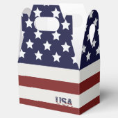 Amerikanische Flagge - amerikanisches Muster Geschenkschachtel (Geöffnet)