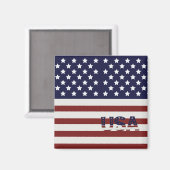 Amerikanische Flagge - amerikanisches Muster Magnet (Vorderseite/Rückseite)