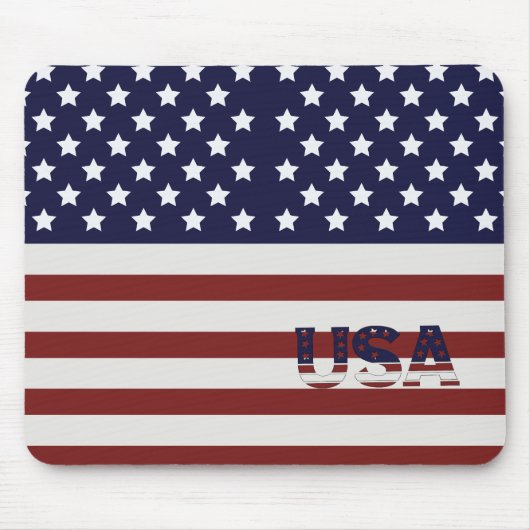 Amerikanische Flagge - amerikanisches Muster Mousepad (Vorne)