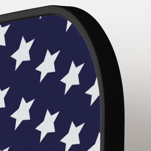 Amerikanische Flagge - amerikanisches Muster Pickleball Schläger (Linke Seite)