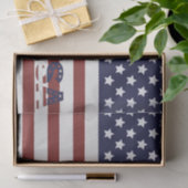 Amerikanische Flagge - amerikanisches Muster Seidenpapier (Geschenk)