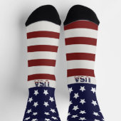 Amerikanische Flagge - amerikanisches Muster Socken (Oben)