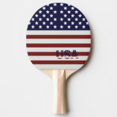 Amerikanische Flagge - amerikanisches Muster Tischtennis Schläger (Vorderseite)