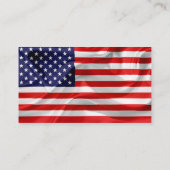 Amerikanische Flagge anpassbar Visitenkarte (Rückseite)