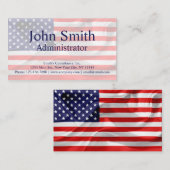 Amerikanische Flagge anpassbar Visitenkarte (Vorne/Hinten)