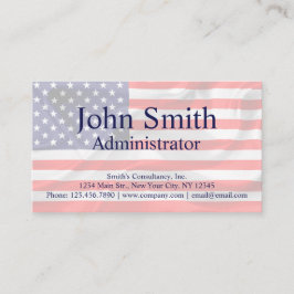 Amerikanische Flagge anpassbar Visitenkarte
