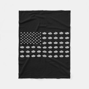 Amerikanische Flagge Apfelkuchen USA Patriotismus Fleecedecke