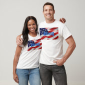 Amerikanische Flagge Arkansas T-Shirt (Unisex)