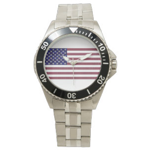 Amerikanische Flagge Armbanduhr