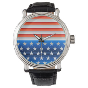 Amerikanische Flagge Armbanduhr