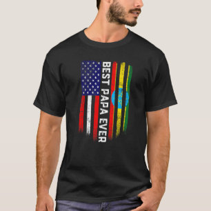 Amerikanische Flagge & äthiopische Flagge Beste Pa T-Shirt