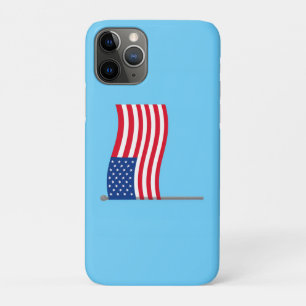 Amerikanische Flagge auf blauem Hintergrund Case-Mate iPhone Hülle