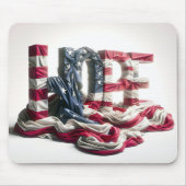 Amerikanische Flagge auf der HOPE Mousepad (Vorne)