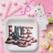 Amerikanische Flagge auf der HOPE Pappteller (Party)