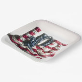 Amerikanische Flagge auf der HOPE Pappteller (Gewinkelt)