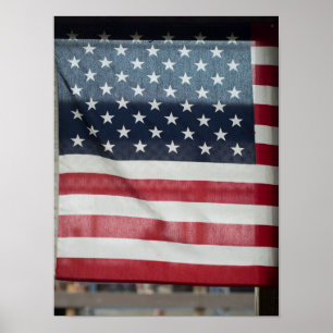 Amerikanische Flagge auf der Sussex County Fair Poster