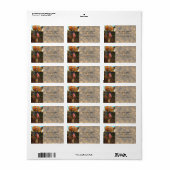 Amerikanische Flagge auf historischem Grabzeichen Adressaufkleber (Vorne)