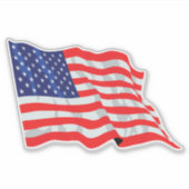 Amerikanische Flagge Aufkleber (Vorderseite)
