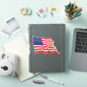 Amerikanische Flagge Aufkleber (iPad Hülle)